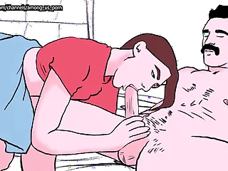 A su padrastro le encanta follar a su hijastra cuando la ve toothbrush falda